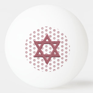 Red Star von David Seamless Tischtennisball