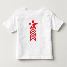 Red Star with Chevron Arrows Kleinkind T-shirt
