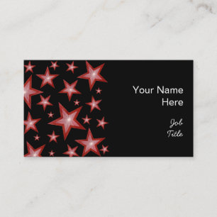 Red Stars côté carte de visite noir