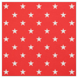 Red Stars Fabric Stoff