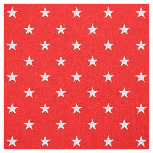 Red Stars Fabric Stoff (Muster)