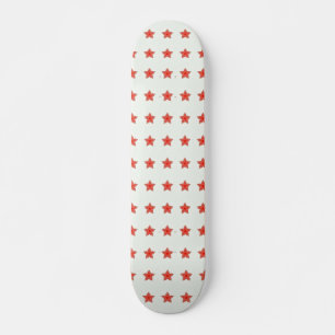 red stars on white skateboard
