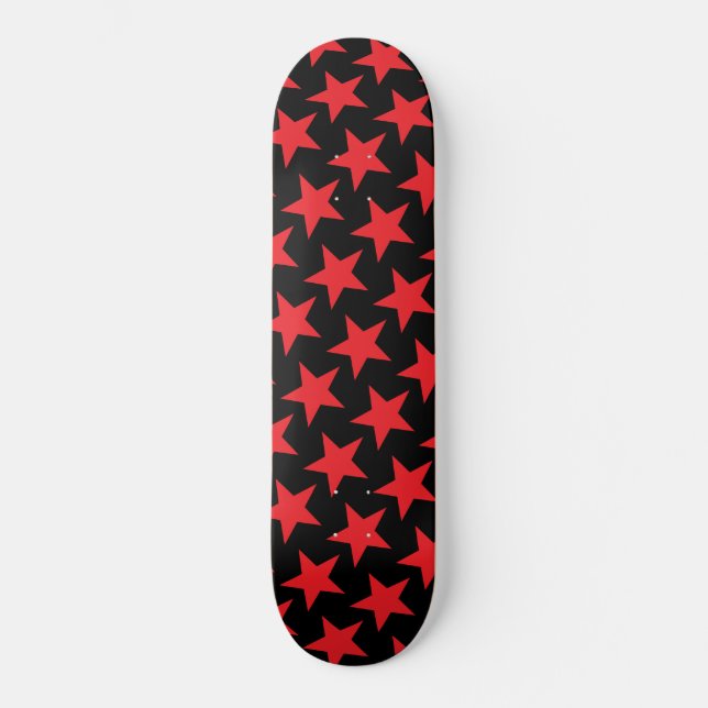 Red Stars Skateboard - Couleurs personnalisées (Recto)