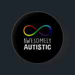 Red Stattdessen Autismus Awesomely Autistic Infini Button<br><div class="desc">Red Stattdessen Autismus Awesomely Autistic Infinity</div>