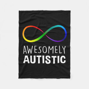 Red Stattdessen Autismus Awesomely Autistic Infini Fleecedecke