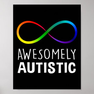 Red Stattdessen Autismus Awesomely Autistic Infini Poster