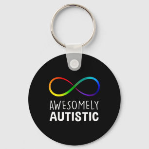 Red Stattdessen Autismus Awesomely Autistic Infini Schlüsselanhänger