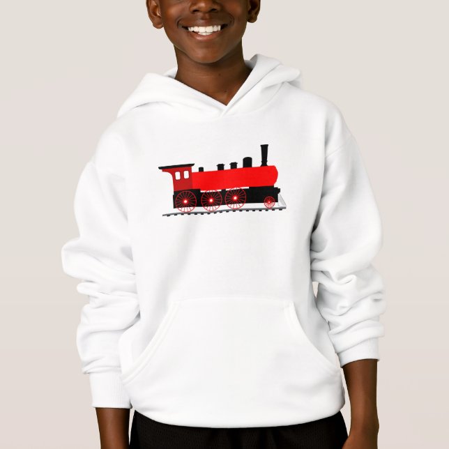 Red Steam Motor Hoodie (Vorderseite)