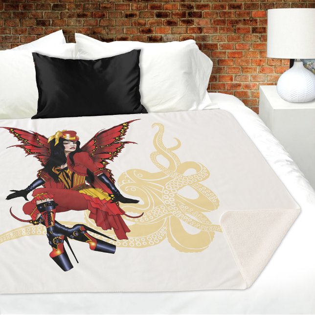 Red Steampunk Fairy Octopus Sherpadecke (Von Creator hochgeladen)