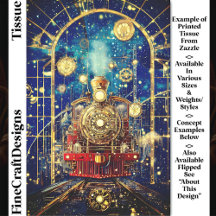 Red Steampunk Train, Loco, Mosaic DH4L Decoupage