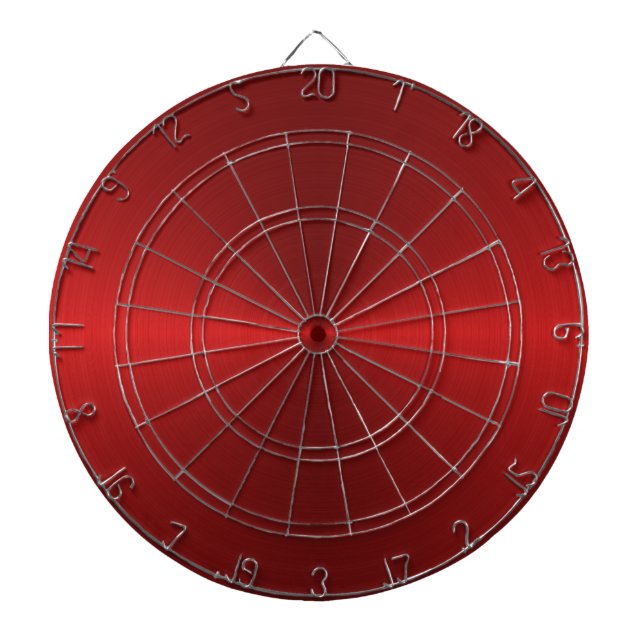 Red Steel Dart Board Dartscheibe (vorne)