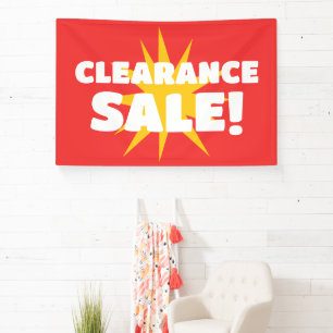Red Sternexplosion Clearance Sale-Banner Banner