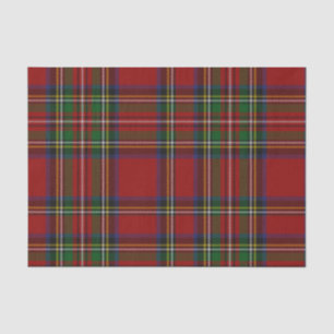 Red Stewart Kariert Tartan zu Weihnachten Seidenpapier