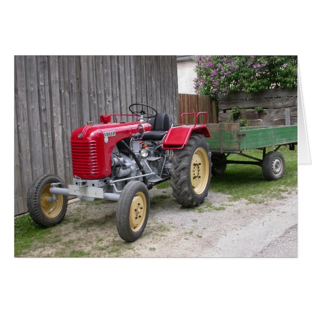 Red Steyr Tractor T84 (Vorderseite (Horizontal))