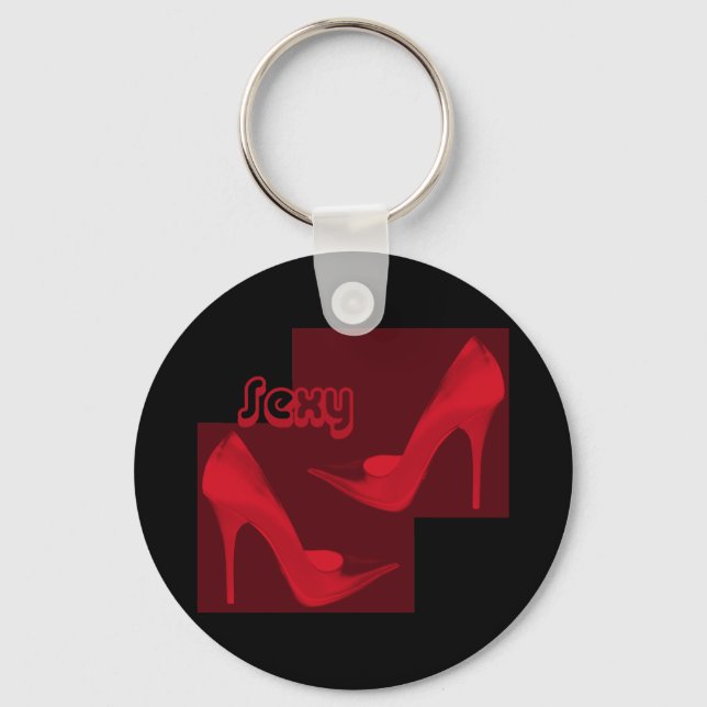 Red Stilettos Schlüsselkette Schlüsselanhänger (Vorderseite)