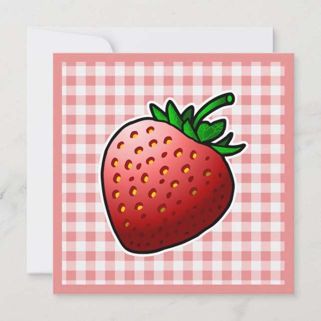 Red Strawberry Mütter Day Karte (Vorderseite)