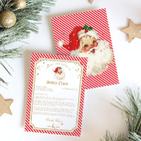 Red Strip Letter vom Santa