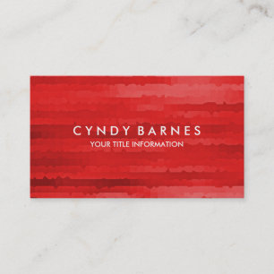 Red Stripes Business Card Visitenkarte