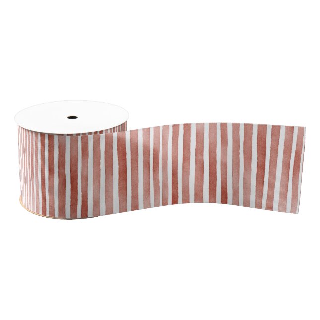 Red Stripes Christmas  Ripsband (Spule)