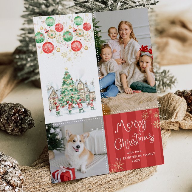 Red Stripes Festliche Grüntöne Frohe Weihnachten 2 (Von Creator hochgeladen)