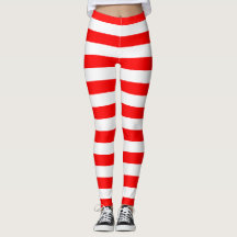 Red Stripes Leggings