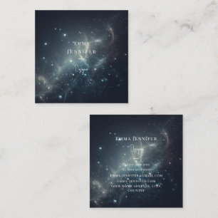 Red Subtle sanfter Glitzer Hintergrund Quadratische Visitenkarte
