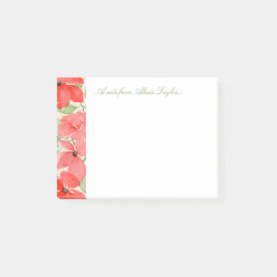 Red Summer Poppies Post-it Klebezettel