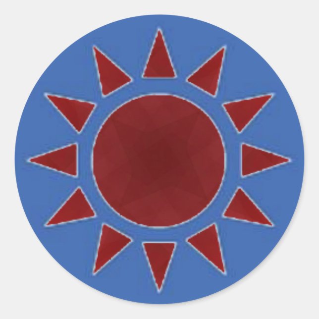 Red Sun Sticker (Vorderseite)