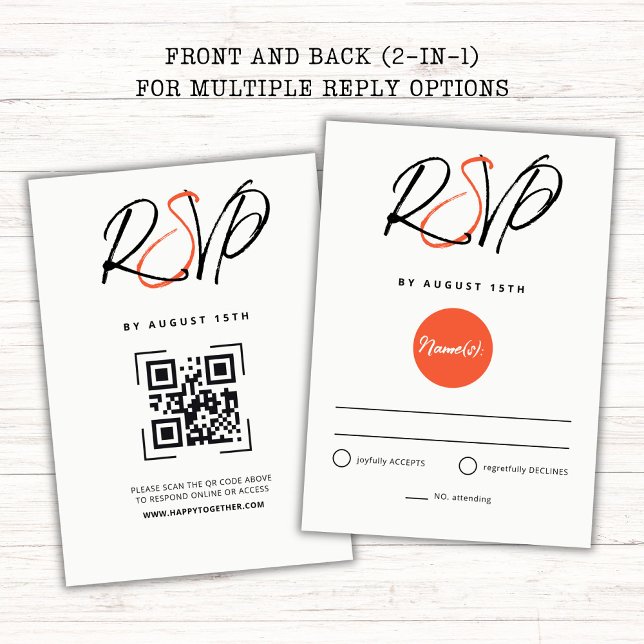 Red Sun und Old Sakura Wedding RSVP Karte (Von Creator hochgeladen)