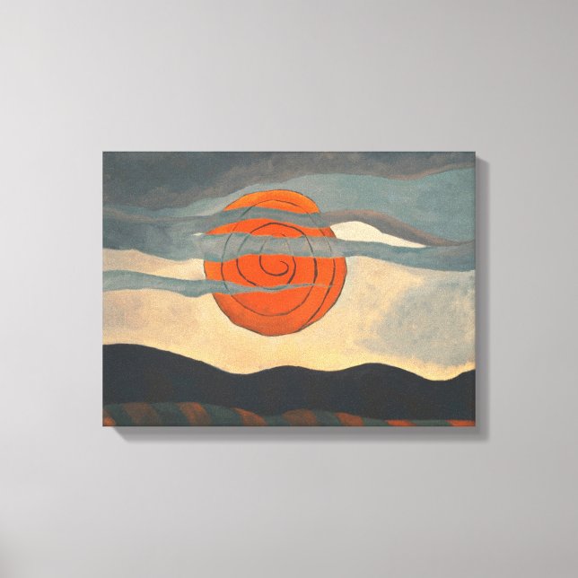 Red Sun von Arthur Dove Leinwanddruck (Vorderseite)
