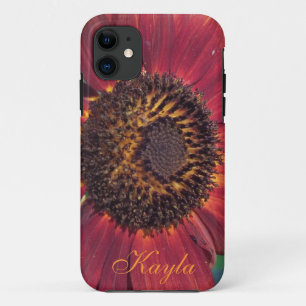 Red Sunflower iPhone 5 Fall *personalize* Case-Mate iPhone Hülle