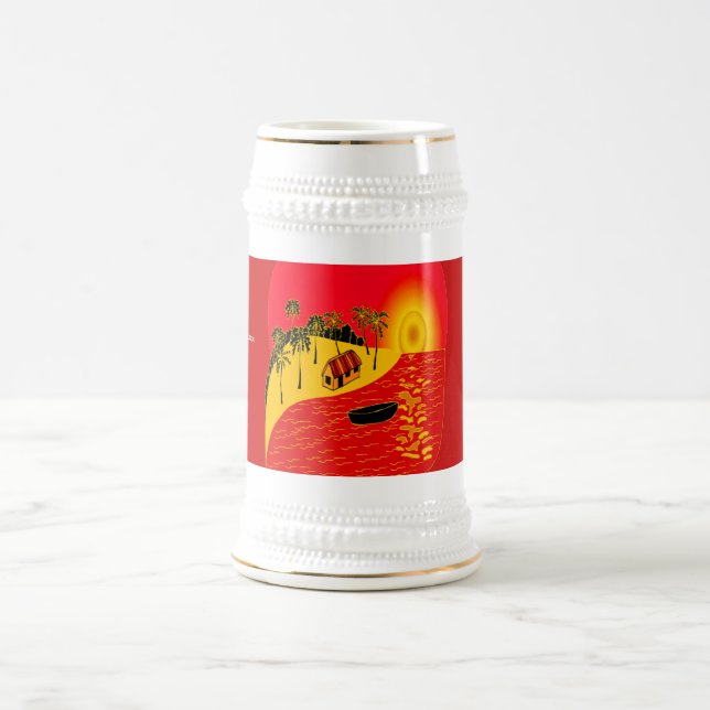 Red Sunset - Bierglas (Mittel)