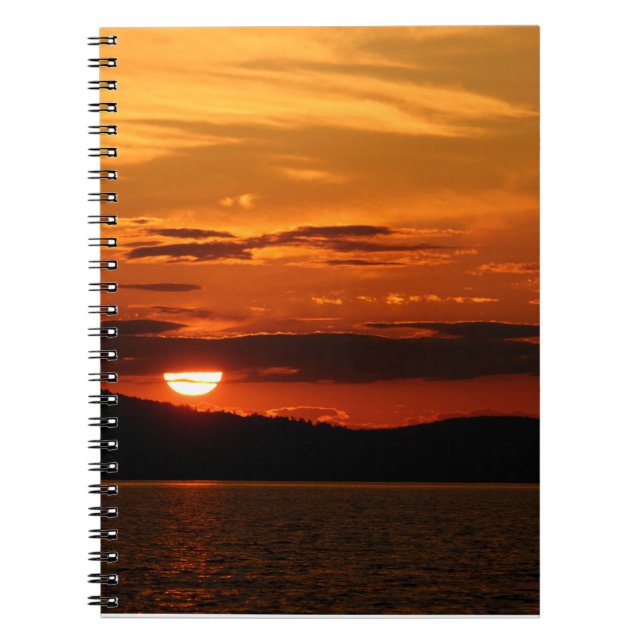 Red Sunset Notebook Notizblock (Vorderseite)