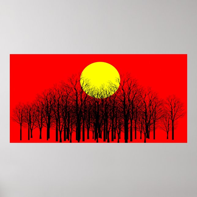 Red Sunset Poster (Vorne)