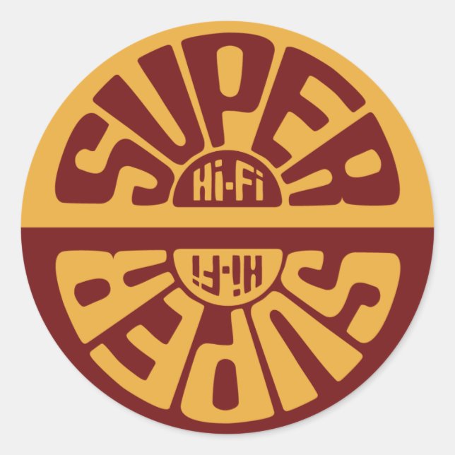 Red Super Hi-Fi Sticker (Vorderseite)