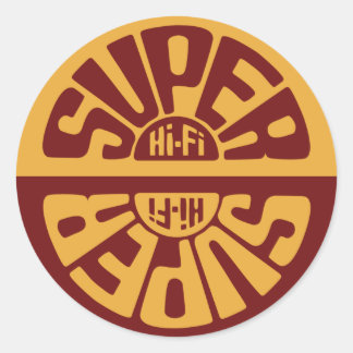 Red Super Hi-Fi Sticker