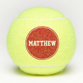 Red Super Sport Individuelle Name Tennisbälle