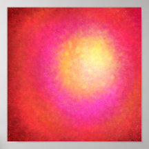 Red Supernova - Vibrannte digitale Kunstdrucke