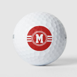 Red Superstar Monogram Golfball