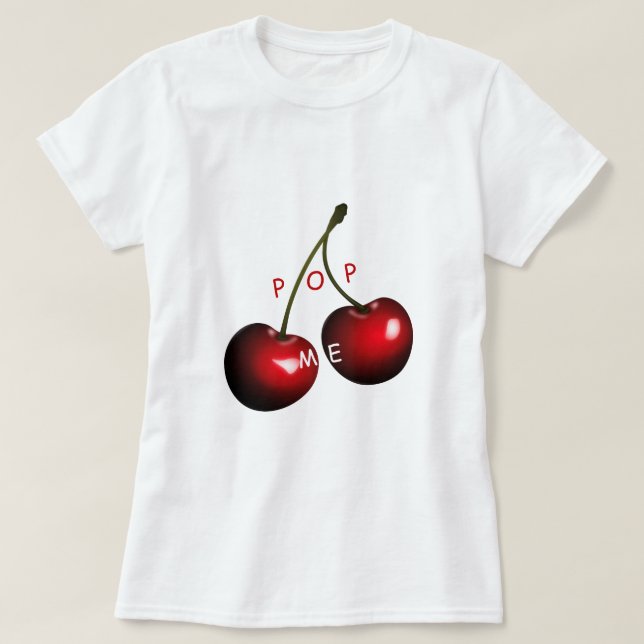 Red Sweet Cherries - Pop Me T-Shirt (Design vorne)