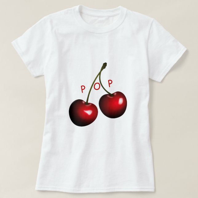 Red Sweet Cherries - Pop T-Shirt (Design vorne)