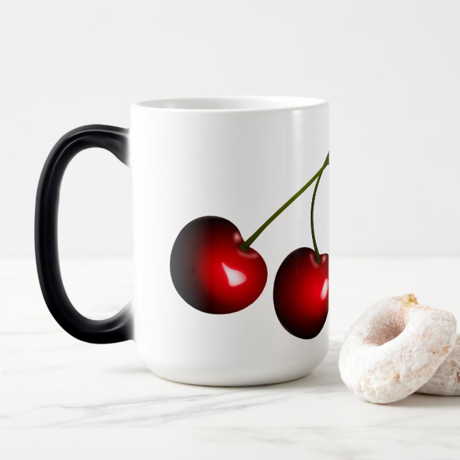 Red Sweet Cherries Tasse (Mit Donut)