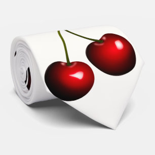 Red Sweet Cherry Neck Tie - Custom Colors Krawatte