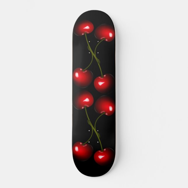 Red Sweet Cherry Skateboard - Ihre Farben (Vorderseite)
