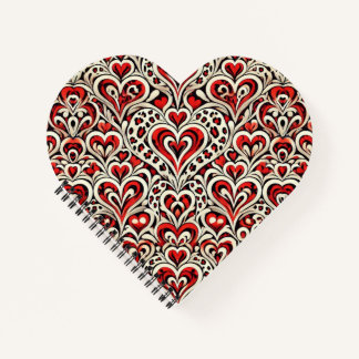 Red Sweet Hearts Notizbuch