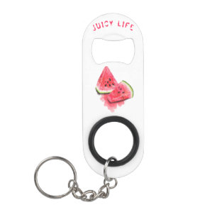 Red Sweet Juicy Watermelon Pieces - Frische Pasta Mini Flaschenöffner
