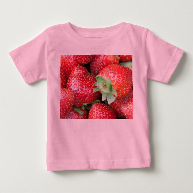 Red Sweet Strawberries Baby T-shirt (Vorderseite)