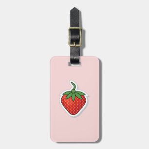 Red Sweet Strawberry - personalisiert Gepäckanhänger