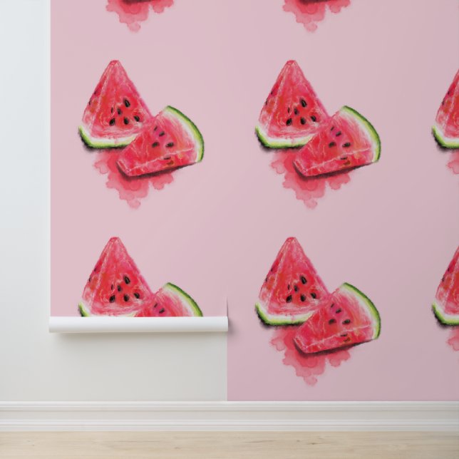 Red Sweet Watermelon Funny Tapete (Anwendung)
