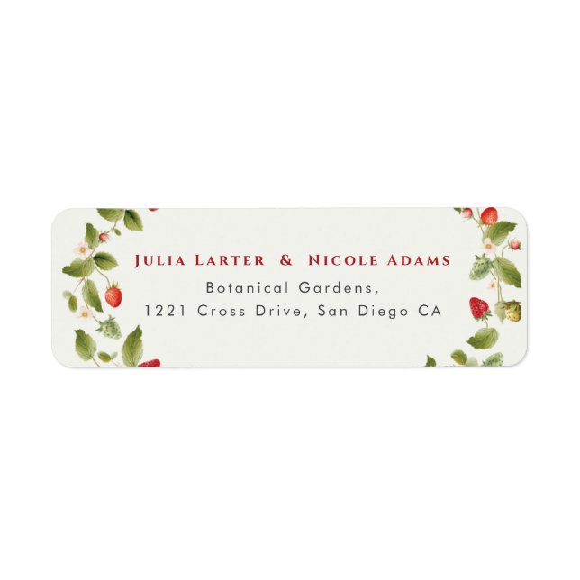 Red Sweet Wild Strawberry Blume Hochzeit (Vorne)